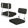 001-94-black Logo Brands Premium Hard Back Stadium Seat Black 806293007029