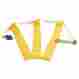 1149548 Triple Threat 14 Flag Football Belts Yellow Blue Flags 7 Ea Large 32 44