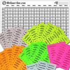 12 Categories Team Large Fantasy Football Draft Board Labels 680168845127