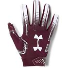 1304694-609-xl Under Armour Mens Football Gloves Maroon 191480775561