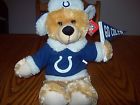 14 Indianapolis Stuff Plush " Bear Good Nfl Colts Stuffed
