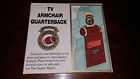 1987 Novelty Tv Football Armchair Quarterback Remote Control Holder Glass Nib 017175000018