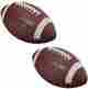 Raw-edgecpwb-k1 2-pack Rawlings Soft Touch Composite Pee Wee Size Game Footballs Bundle 636156023015