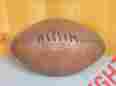 2430 J.c Higgins Vintage Jc Genuine Leather Cowhide Football W Laces Great Display