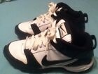 3.5y-nike Nike Boys-size Cleats-land Shark-white Black-football-athletic Sports Shoes