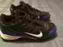 3y-nike Nike Boys-size Cleats-landshark-black Blue-football-athletic Sports Shoes