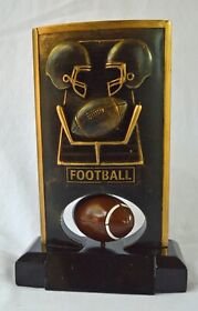 Rfh9653 6.5inch Tall Bronze Gold Color Resin Spinner Football Trophy Male Mens Boys