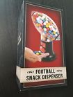 638688200223 Football Snack Dispenser For Gumballs Peanuts And Other
