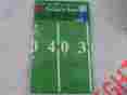 64223 Tablecloth Tailgate Zone Football Vinyl Back Fortball Field 60 Round Green White New