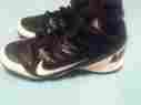 6y-nike Nike Boys-size Cleats-land Shark-black White-football-athletic Sports Shoes