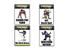 721272224115 Custom Football Decals Lot Of