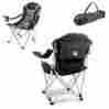 803-00-175-024-4 Picnictime Reclining Camp Chair-black Boston
