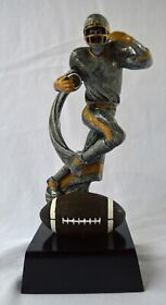 Mx809 8inch Tall Pewter Gold Color Resin Football Trophy Male Mens Boys
