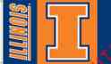95141 Illini 3x5 Flag Bsi Logo Grommets Letterin Illinois Products