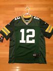 A20do07 Green Jersey Packers 44 Nike Field Rodgers Aaron Nwt - Bay