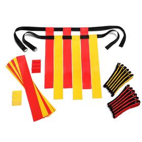 Adventure Animalz 712038701711 Flag Football Set Kids Premium 14 Player 62 Piece Belts And Flags Kit