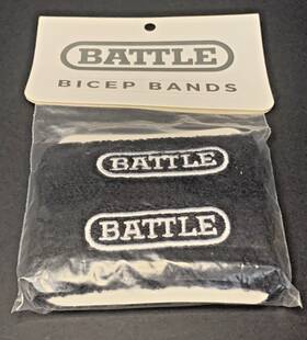 Battle 811243044665 Bicep Bands Black With Logo New