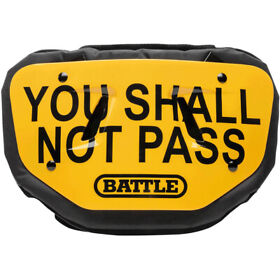 24acsnp999 Battle Sports Science You Shall Not Pass Adult Chrome Football Back Plate