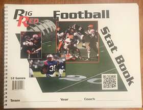 Brfb12 Big Red New Football 12 Game Stat Book