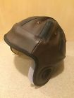 Brown Wembly Wembley Leatherhead Vintage Style Leather Helmet Limited Edition Nib 017149739852