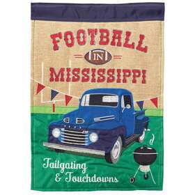Topd-2119-603799589680 Dicksons Inc Football In Ms Flag Blap Garden Red And Navy