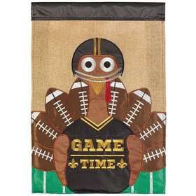 Topd-2119-603799593670 Dicksons Inc Football Turkey And Fld Flag Black Gold