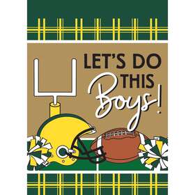 Topd-2119-603799838702 Dicksons Inc Garden Football Bay Flag Gold And Green