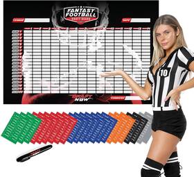 Draft Now 445017856876 Fantasy Football Board For The 2024-2025 Season Kit 120 Lb Material Xl