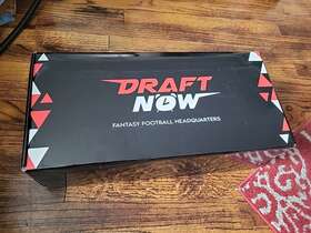 Draft Now 445028383354 Fantasy Football Trophy - 14 Inches Large Chrome Replica