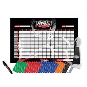 Draft Now 810032091842 All In Kit - Board And Trophy For The 2025 Fantasy Football Year