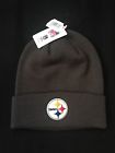 F-mkn25ace-cc Unbranded Nfl Pittsburgh Steelers Cuff Knit Winter Hat Gray New