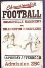 Fb-champ Weaver Old Look Championship Football Sign