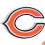 Fh2126 Sign 3d Fan Chicago Logo Nfl Foam Approximately Bears 18