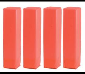 A47-297 Fischer Athletics New Fisher Weighted 2.5lb End Zone Pylons Py1e Set/4 Orange/