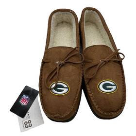 Foco 887849122229 Green Bay Packers Hausschuhe Mokassins Moccasin Slipper Mens Size M 9/10