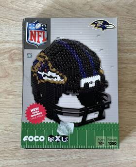 9475134572 Foco Nfl Baltimore Ravens 3d Brxlz Puzzle Set Football Helmet Damaged Box