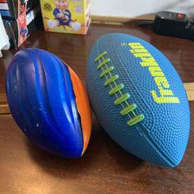 60163 Franklin Probrite And Vintage Poof Mini Power Footballs Made In The Usa Used