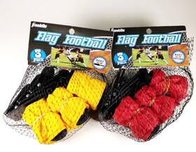 1136257 Franklin Sports 6 Flag Football Clip-on Flags - 3 Red And Yellow