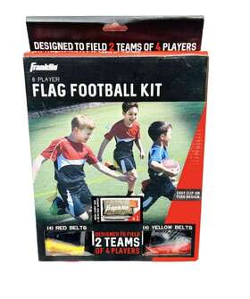 33149 Franklin Sports 10-players Flag Red And Yellow Belts Bag Marker Football Kit New Outdoor