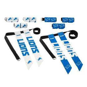 70009f04 Franklin Sports Nib Detroit Lions Kids 8 Player Flag Football Set