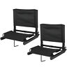 Gdd-h01-1674 2 Unbranded Black Bleacher Gym Pcs Stadium Seat Comfortable 630148209845
