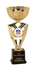 Ec204g Gold Cup Fantasy Football Champion Ffl Trophy Free Engraving Fast Shipping