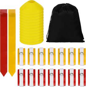 Grednfhat 445015762728 Flag Football Set 14 Player Belts Kit Includes 42 Fla