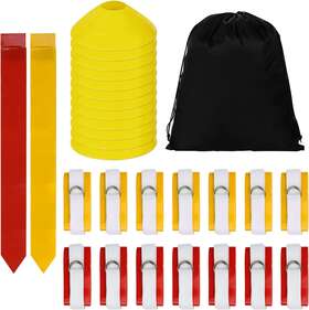 Grednfhat 696596186060 Flag Football Set 14 Player Belts Kit Includes 42 Fla