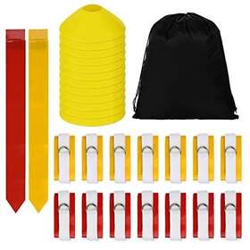 Grednfhat 797442677166 Flag Football Set 14 Player Belts Kit Includes 42 F