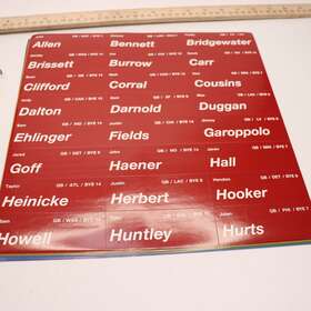 3222 Gsm Sales Fantasy Football Draft Board Kit 23 Sheets/pack 27 Stickers