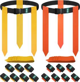 H411 Hilhook Flag Football Belts 14 Player Set With 42 Flags For Kids Youth