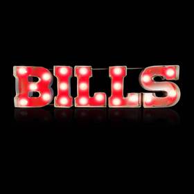 Imperial International 720801112886 Buffalo Bills Lighted Recycled Metal Sign