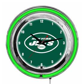 Imperial International 720801133812 New York Jets 14 Inch Neon Clock