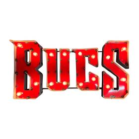 Imperial International 720801317458 Tampa Bay Buccaneers Lighted Recycled Metal Sign